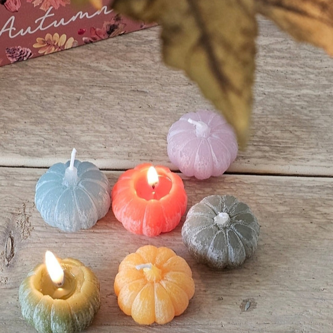Set of 6 Mini Pumpkin Candles| IMPERFECT