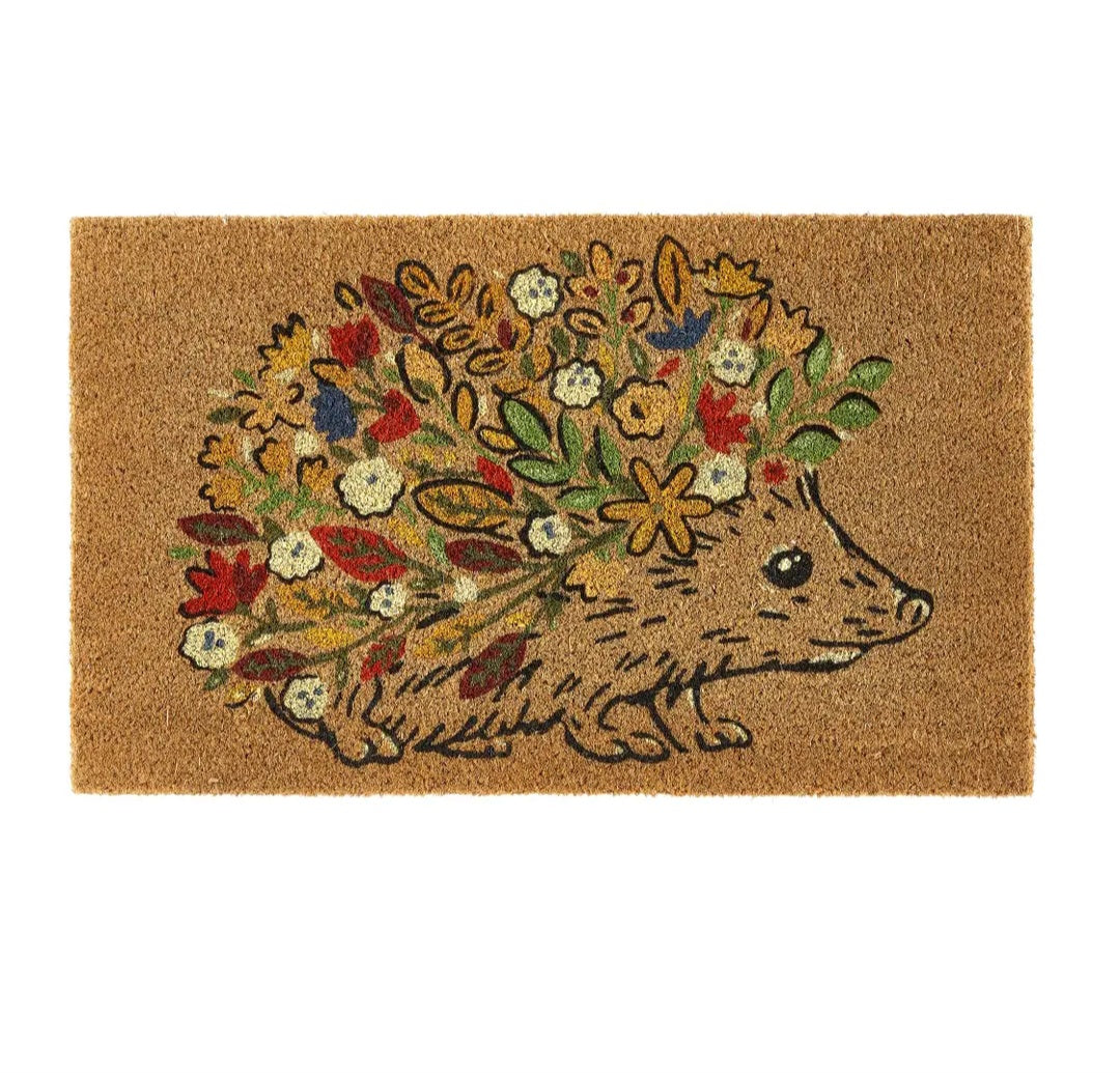 Large Autumn Floral Hedgehog Doormat