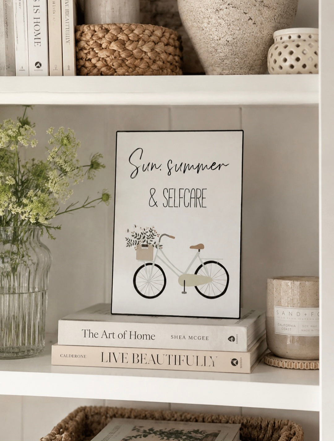 Summer, Sun & Selfcare Rustic Metal Sign