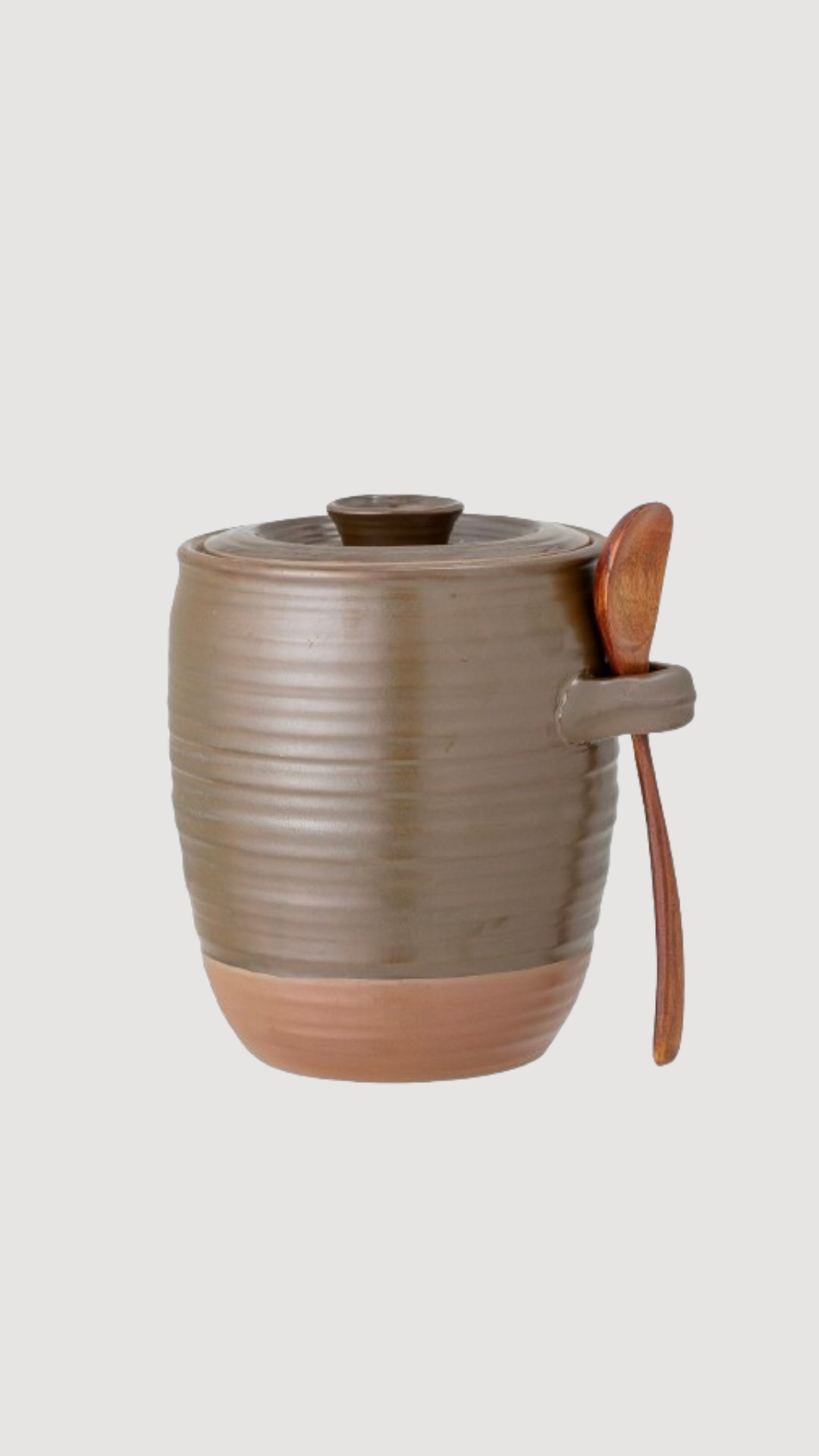 PRE-ORDER-Moss Green Stoneware Jar