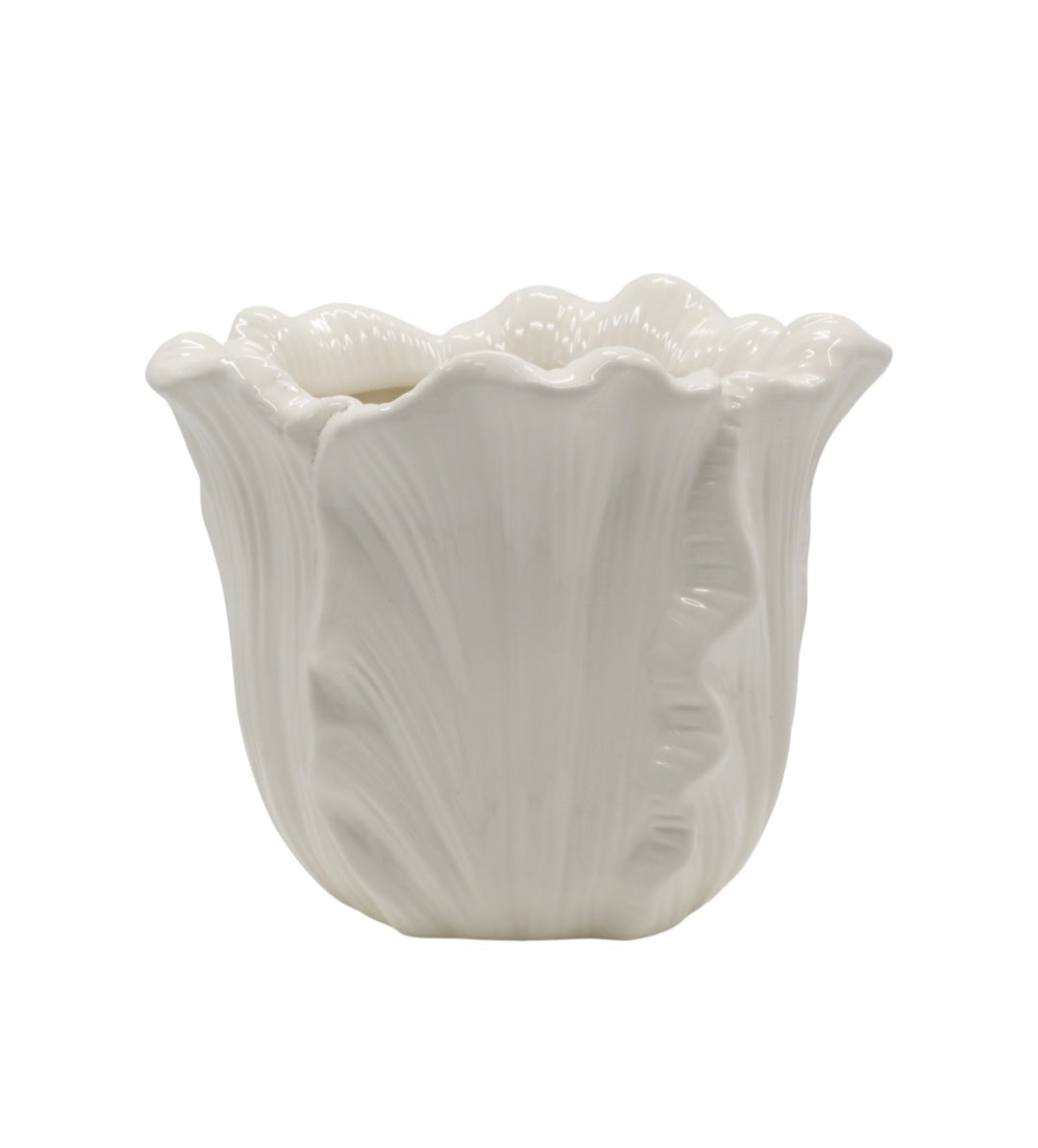Ivory Tulip Ceramic Planter