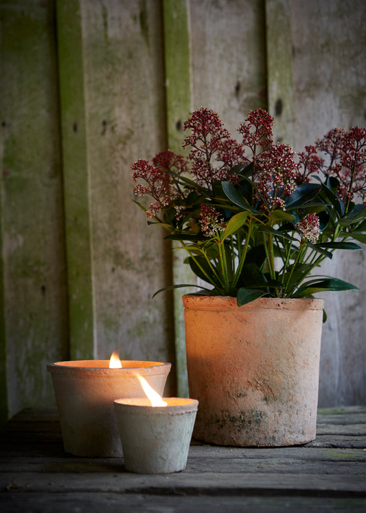 Rustic Terracotta Potted Candle | 3 Colours