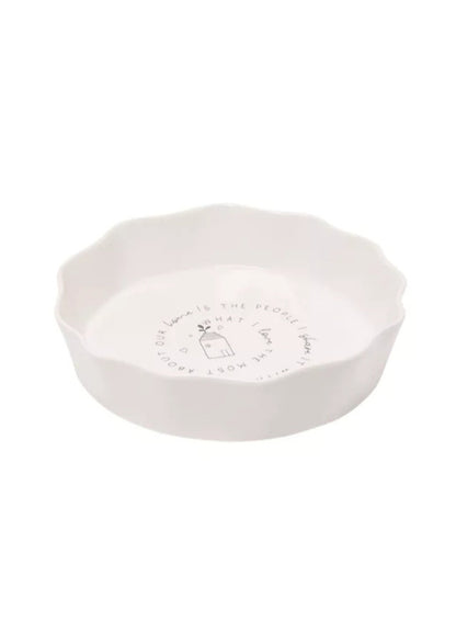 Round Scalloped Pie Dish - IMPERFECT