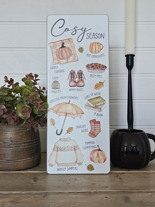 Cosy Season Wooden Plaque