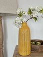 Large Amber Textured Vase