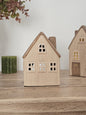 Beige Ceramic Tealight House - Small