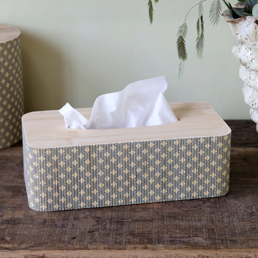 Bamboo Tissue Box Cover