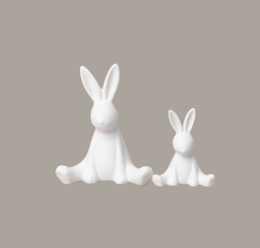 Set of Sitting Easter Bunnies