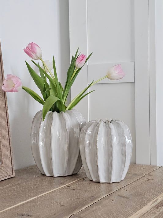 White Pod Vases | 2 Sizes