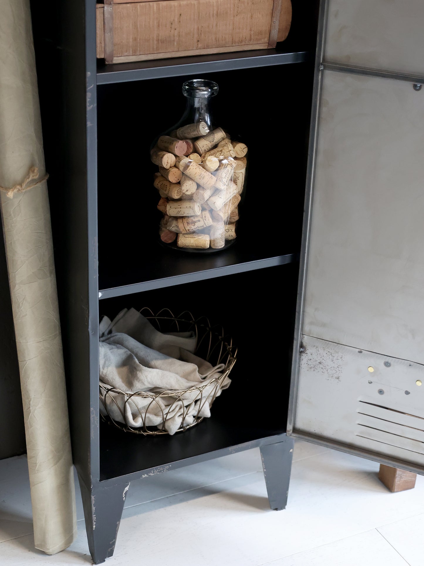 Antique Brass Finish Basket