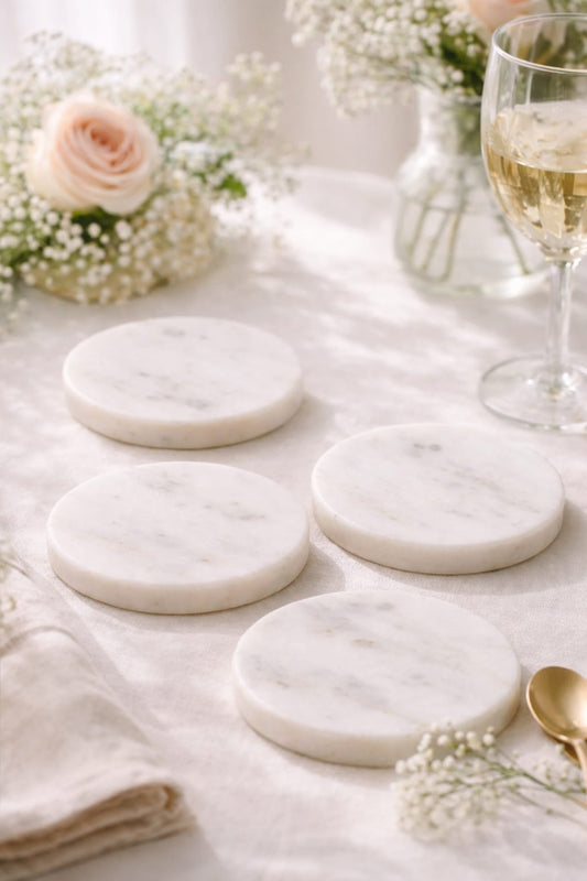 Set of 4 Marble Coasters