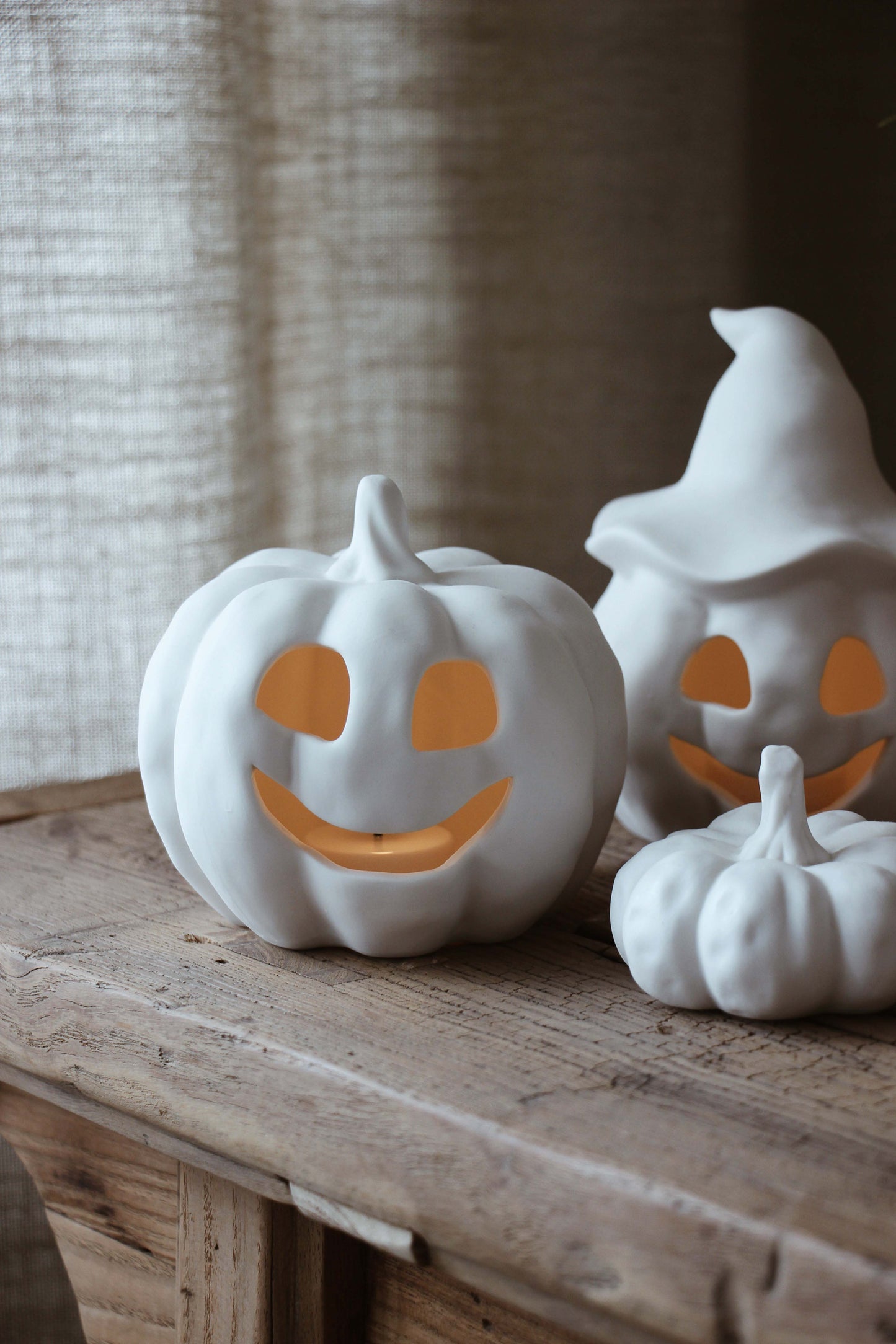 Large Porcelain Autumn Pumpkin