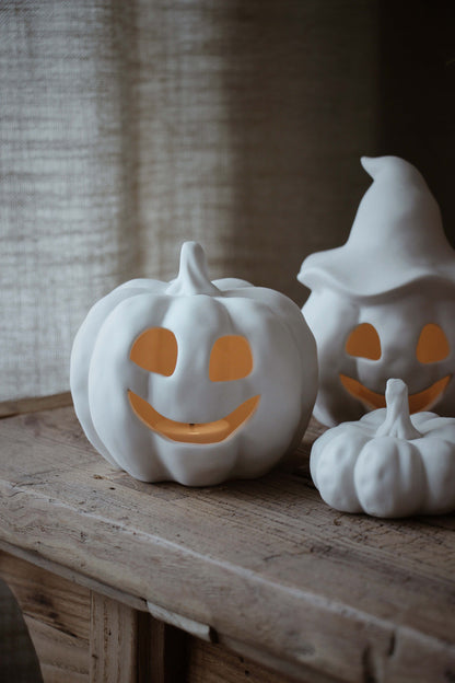 Large Porcelain Autumn Pumpkin