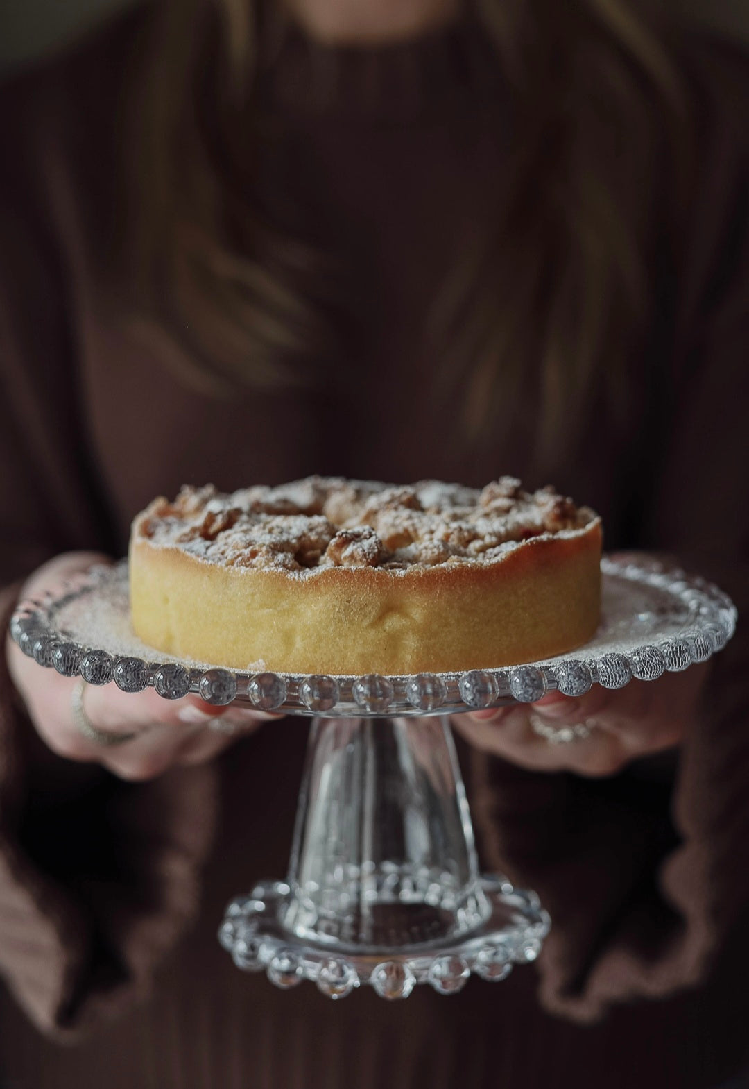 Heirloom Beaded Glass Stand