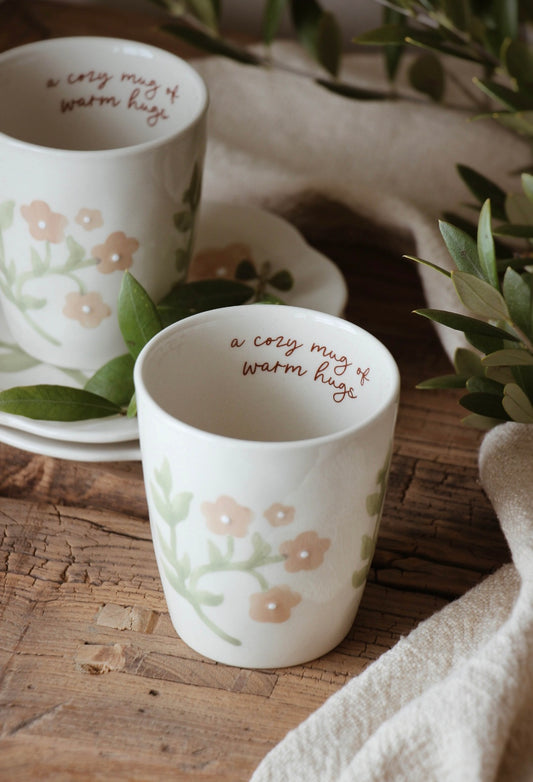 "A Cozy Mug of Warm Hugs" Hug Mug