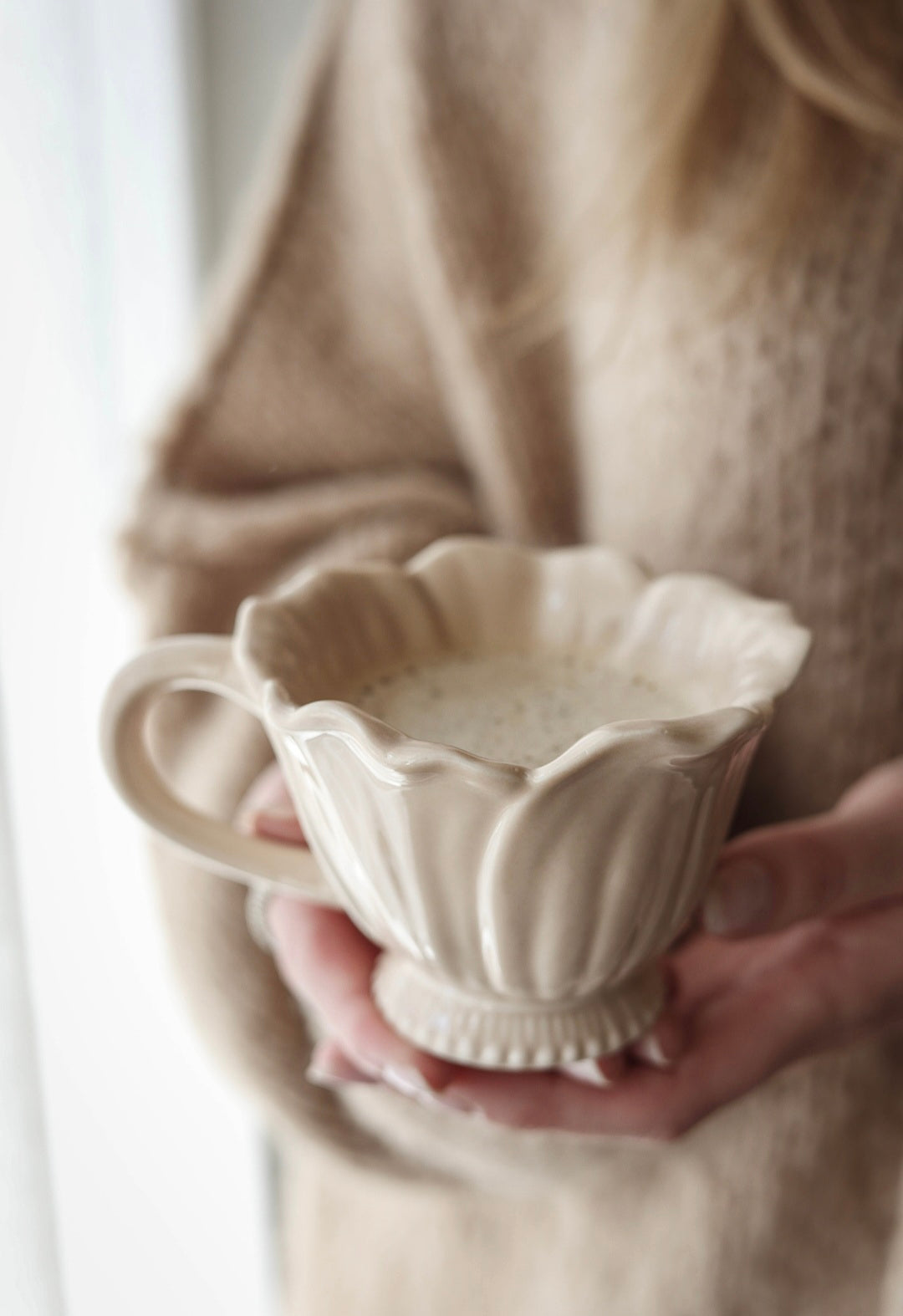 Bloom Tea Cup | Frosted Honey