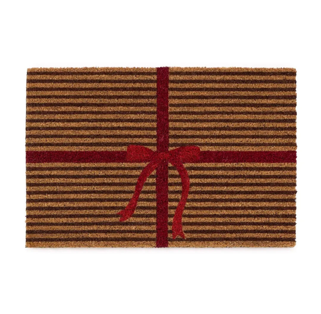 Gift Wrap Bow Doormat