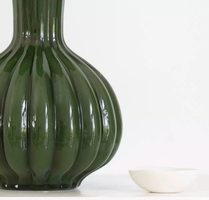 Evergreen Fluted Vase