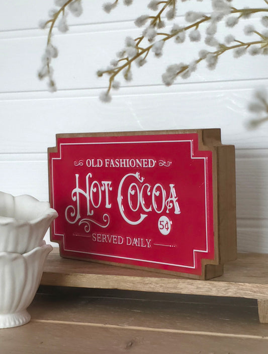 Old Fashioned Hot Cocoa Sign