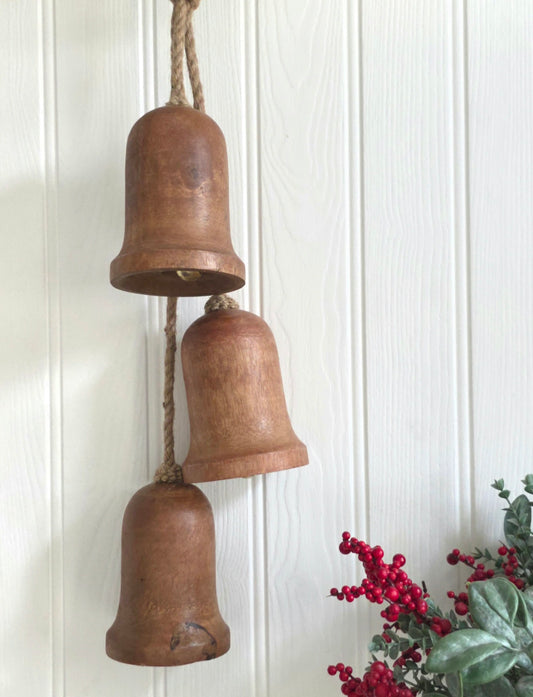 Cluster of Large Wooden Jingle Bells