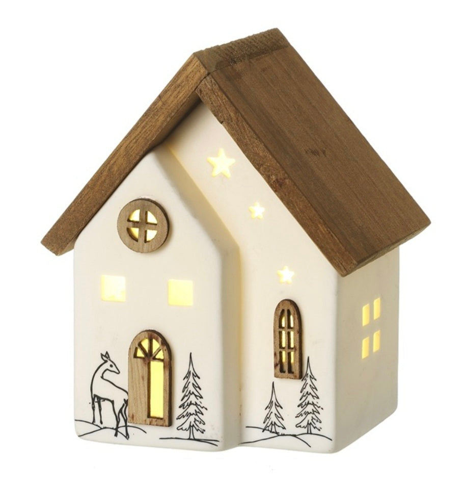 LED Christmas Scene House