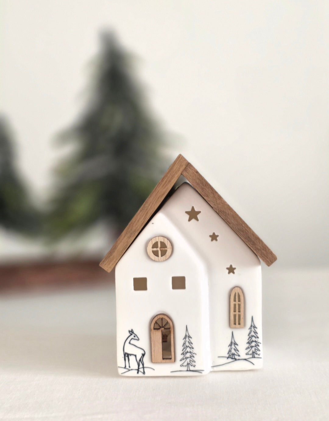 LED Christmas Scene House