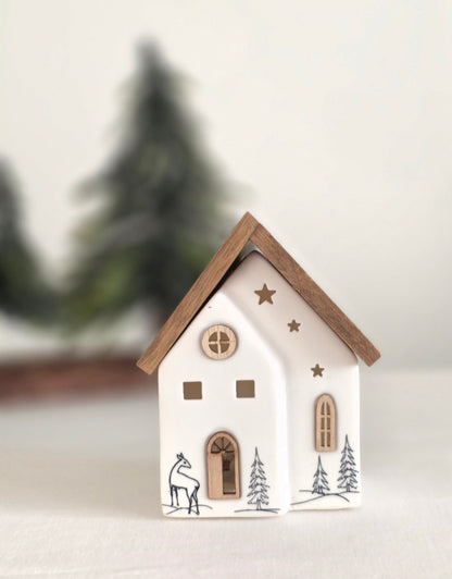 LED Christmas Scene House