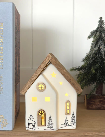 LED Christmas Scene House