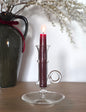 Glass Chamberstick Candle Holder
