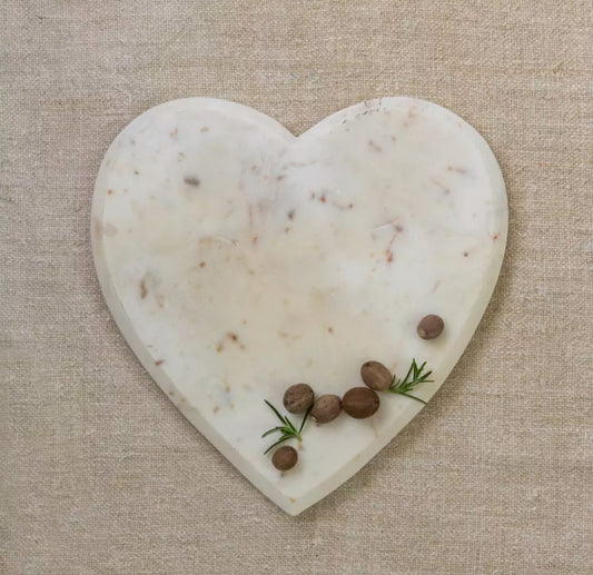 Large Marble Heart Serving Board | IMPERFECT