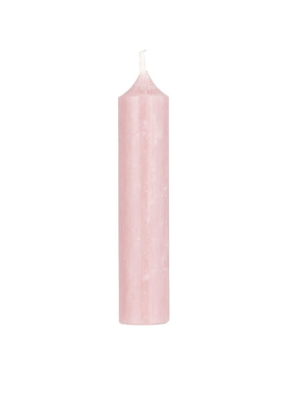 6 Short Dinner Candles | Light Pink