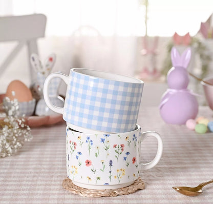 Set of 2 Spring Stacking Mugs