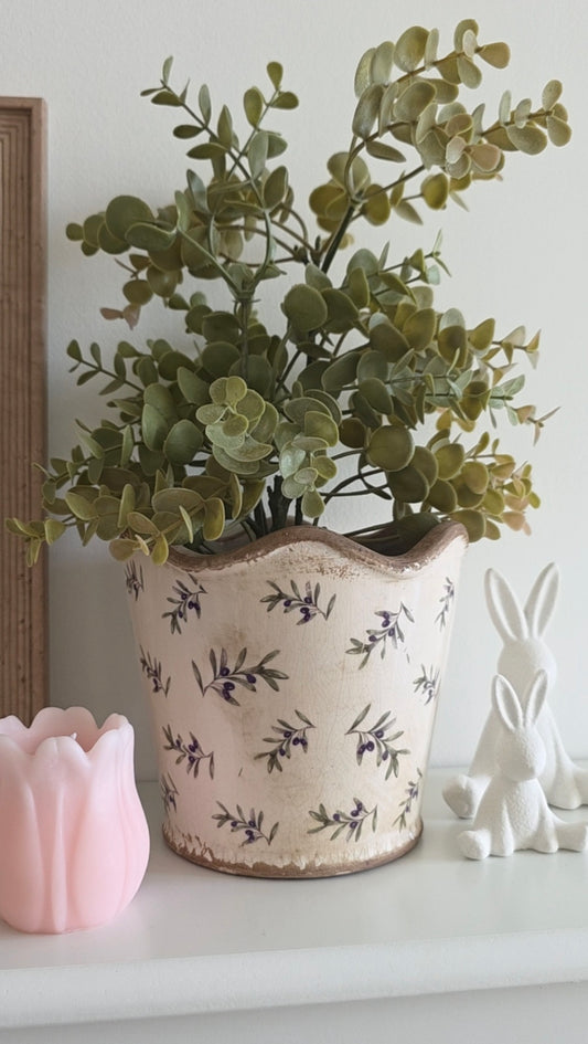 Rustic Ceramic Olive Planter