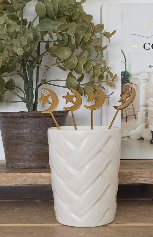 Crescent Moon & Star Teaspoon Set