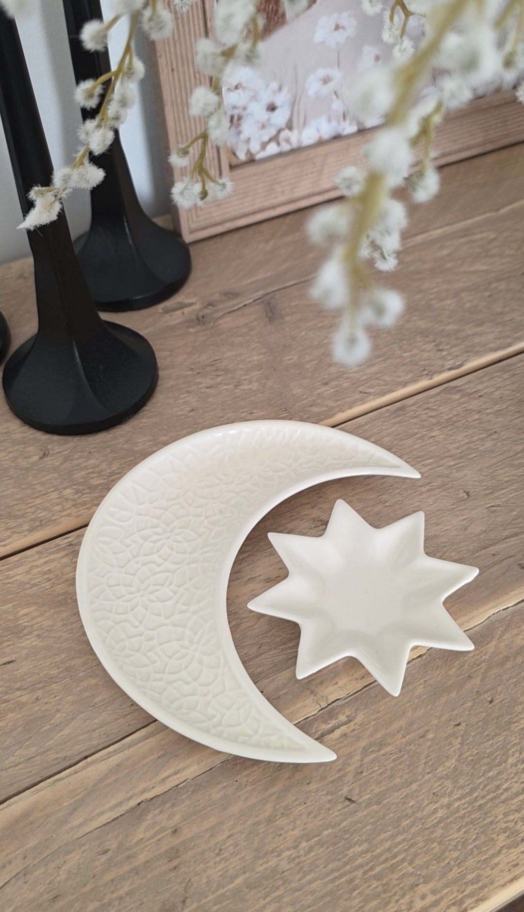 Crescent Moon & Star Trinket Dishes