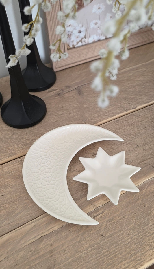 Crescent Moon & Star Trinket Dishes