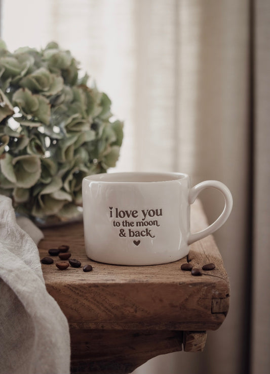 "To The Moon & Back" Stoneware Mug