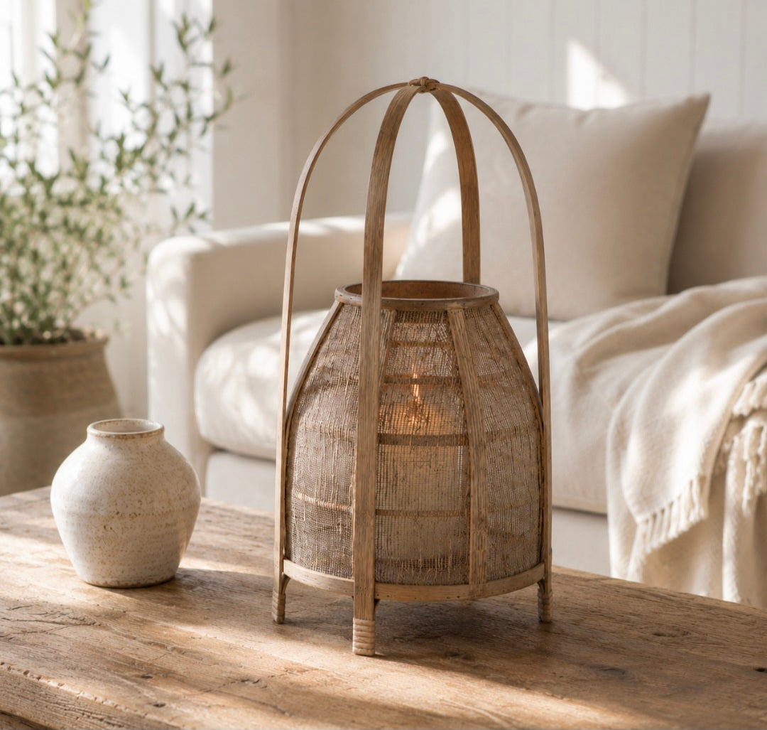 Woven Handled Lantern