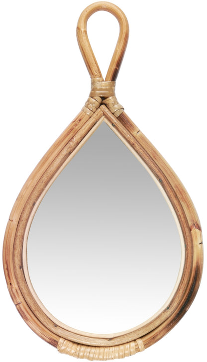 Large Bamboo Edge Hand Mirror