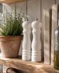 Crisp White Salt & Pepper Mills