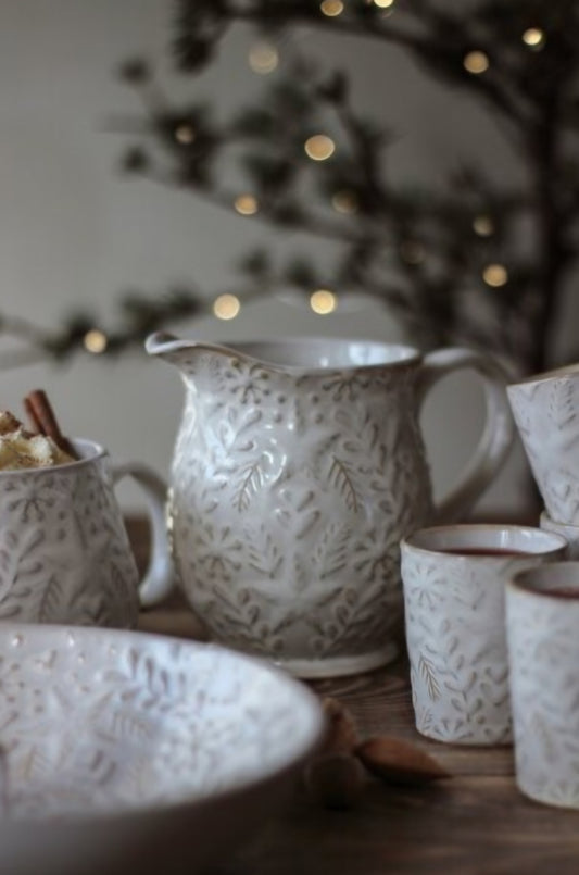 Winter Stoneware Jug