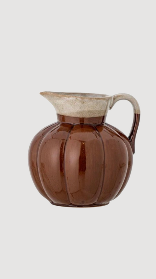 PRE-ORDER - Pumpkin Stoneware Jug Vase