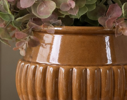 Caramel Glazed Planter