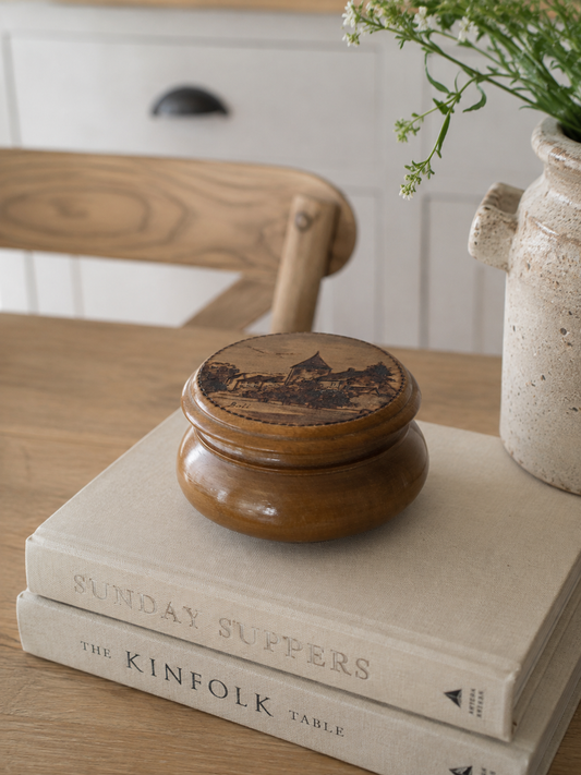 Antique Wooden Pyrography Box