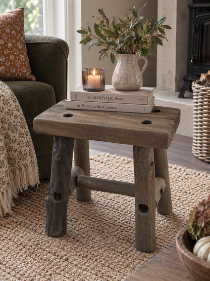 Rustic Milk Stool