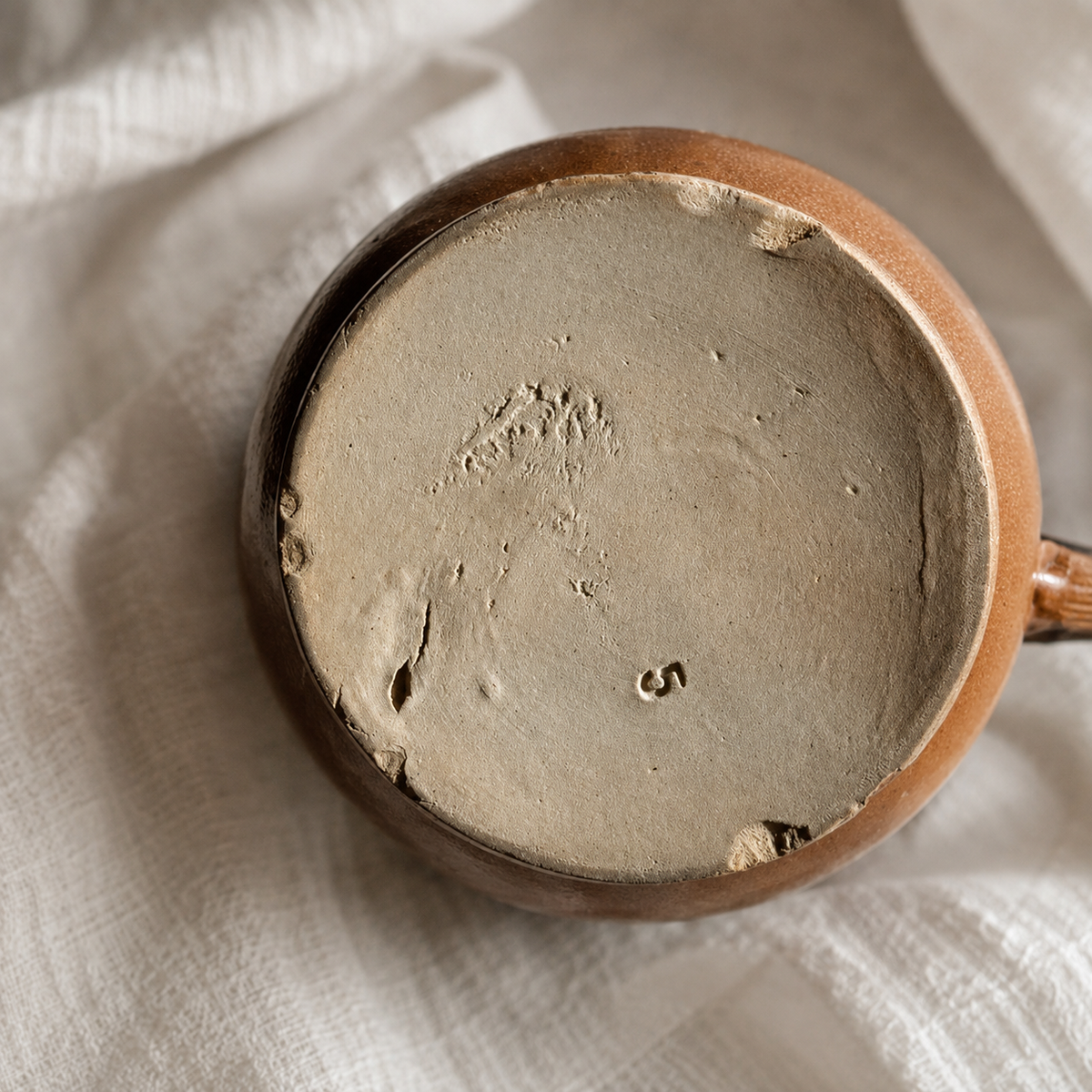 Large Stoneware Ball Carafe