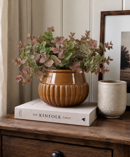 Caramel Glazed Planter