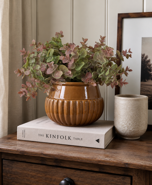Caramel Glazed Planter