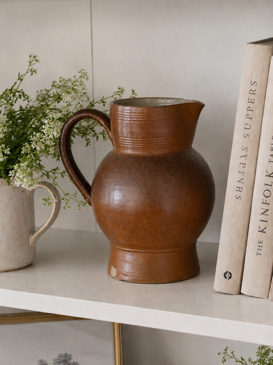 Large Stoneware Ball Carafe