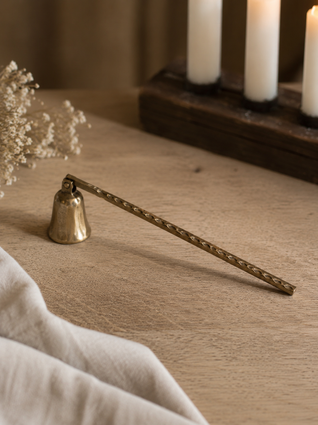 Forged Brass Candle Snuffer